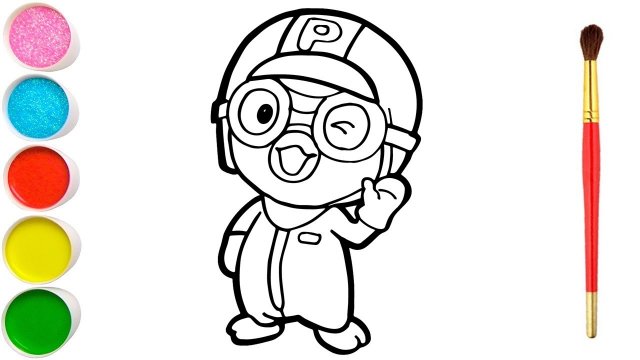 Vẽ Cho Bé Bibi | Cách Vẽ Pororo Từng Bước - Cómo Dibujar Pororo Paso A Paso