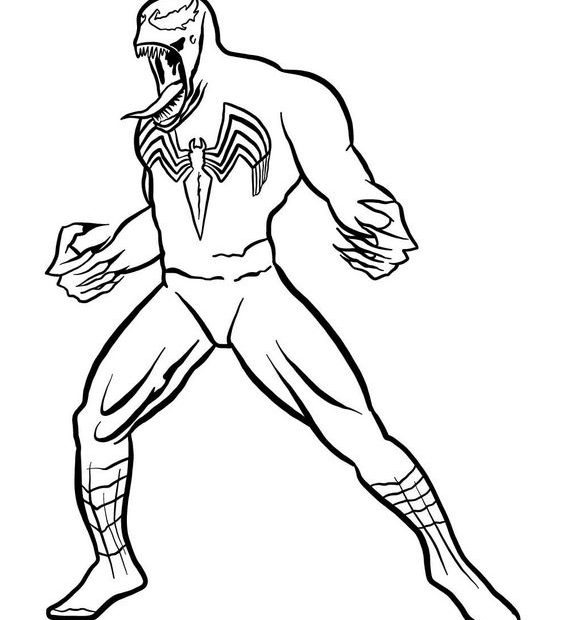 Bộ 27+ Tranh Tô Màu Venom Đẹp Nhất Bé Nào Cũng Mê