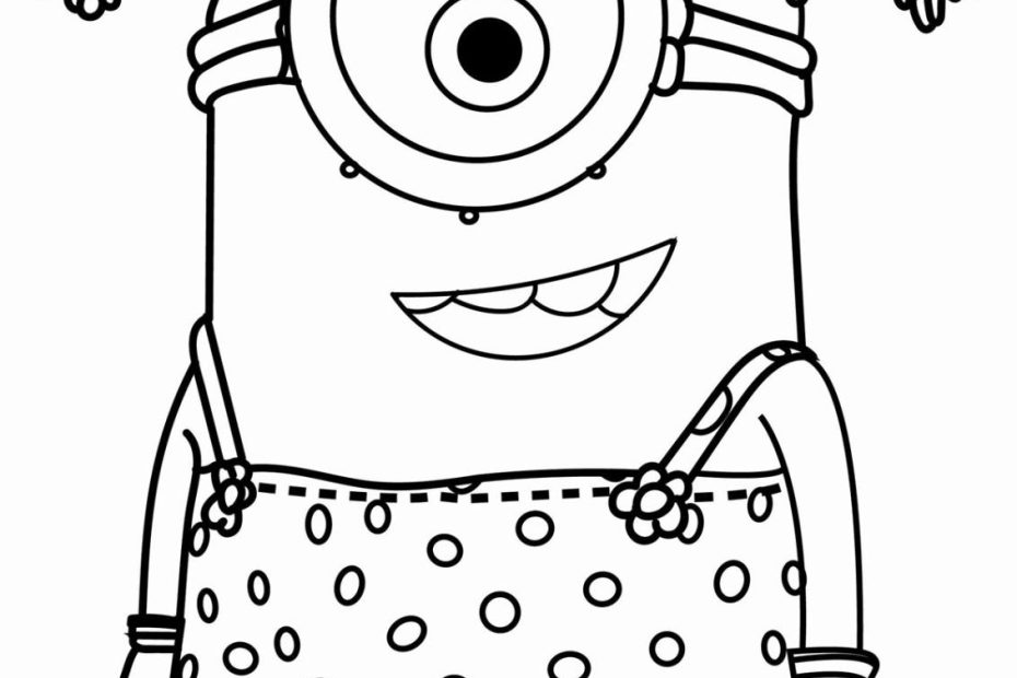 Tranh Tô Màu Minion Cho Bé