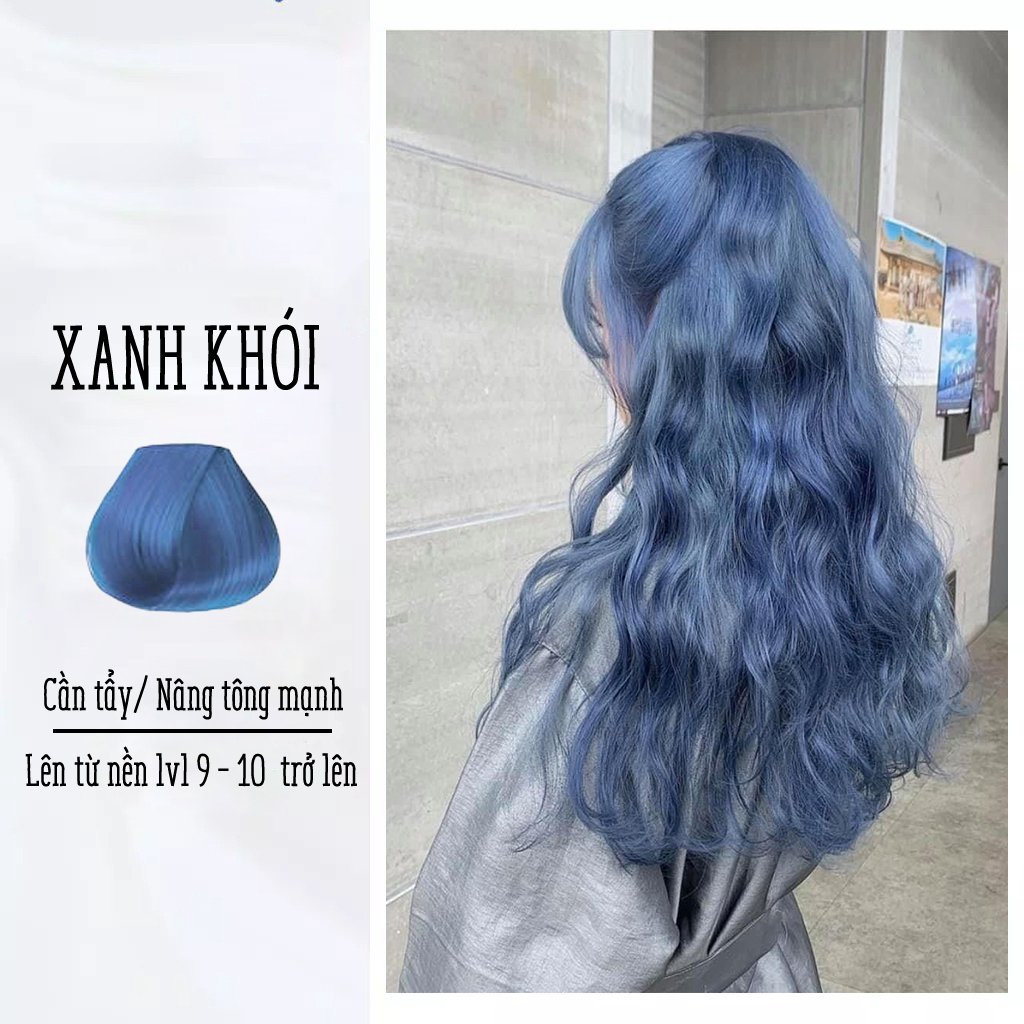 Thuốc Nhuộm Tóc Dạng Tuýp Màu Xanh Khói (Cần Tẩy, Cần Mix) Damask - Mỹ Phẩm  Chính Hãng